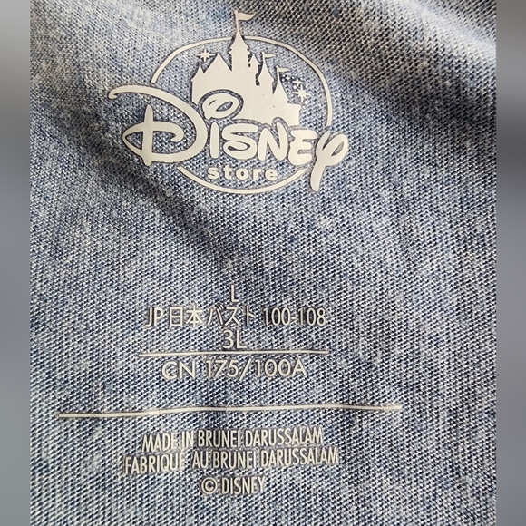 Disney Little Mermaid Blue Baseball Long Sleeve Tee Shirt SZ Large - Picture 3 of 6